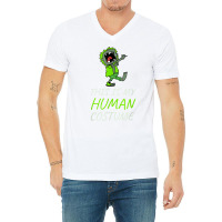 Zombie Halloween Human Costume Design T Shirt V-neck Tee | Artistshot