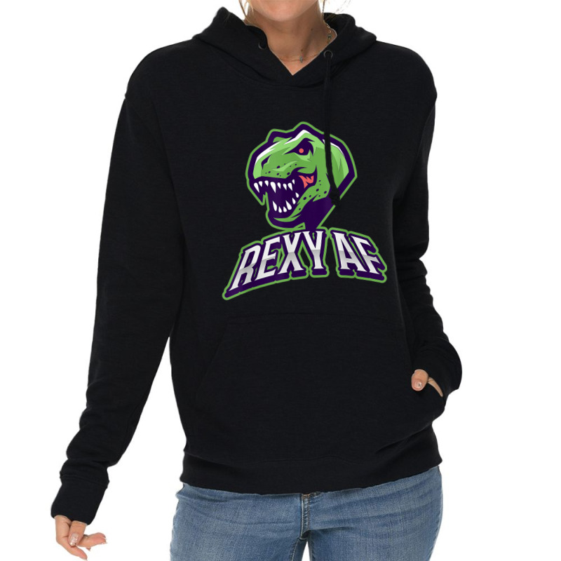 Rexy (sexy) Af (as Fuck) Dinosaur  Funny T Rex Gifts Men Lightweight Hoodie by JazmineDesign | Artistshot