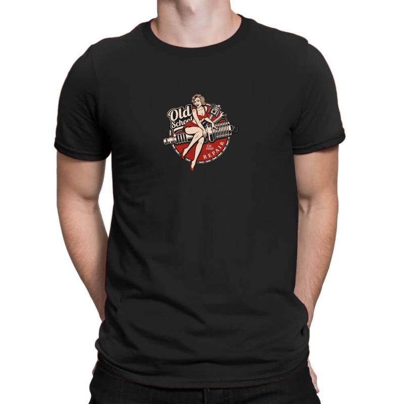 Blonde Hair And Spark Plug T-shirt | Artistshot