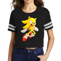 Yellow Hedgehog Jumps Aside Scorecard Crop Tee | Artistshot