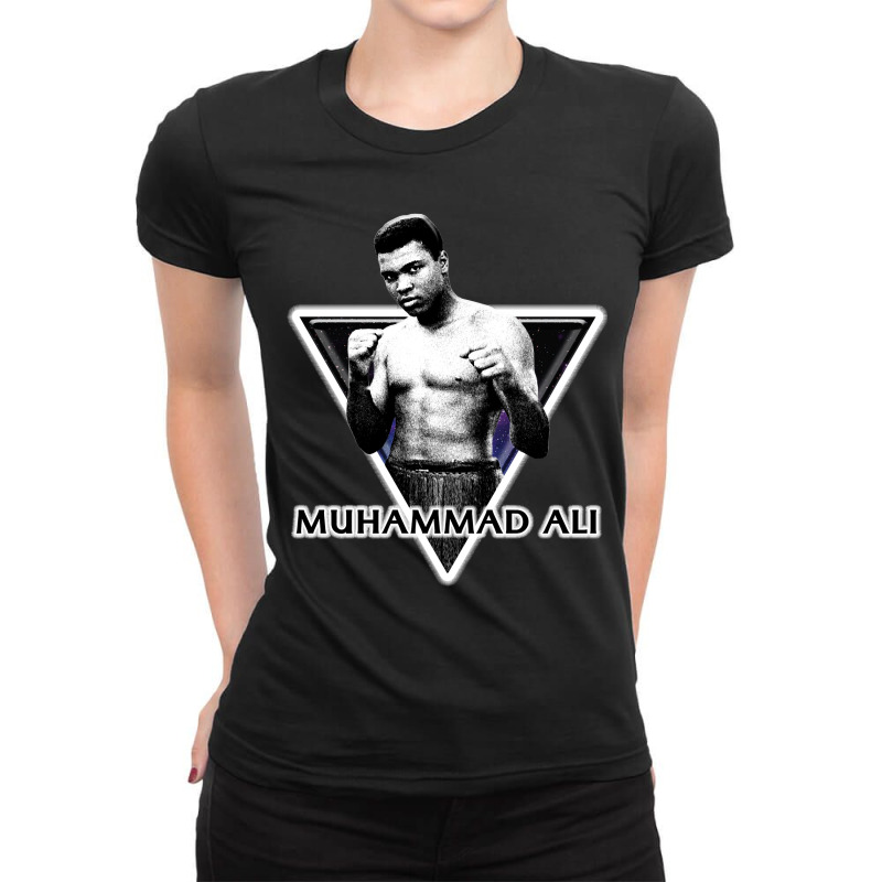 Classic Retro  Legend Boxer Classical Music Ladies Fitted T-Shirt by LaineyArtists | Artistshot