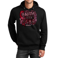 Disabled Adults T  Shirt Disabled Adults Awareness Ribbon Faith Over F Unisex Hoodie | Artistshot