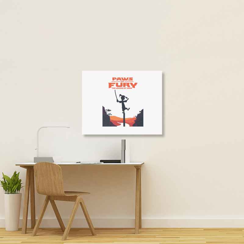 Paws Of Fury The Legend Landscape Canvas Print | Artistshot