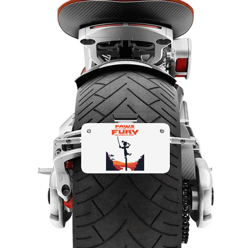 Paws Of Fury The Legend Motorcycle License Plate | Artistshot