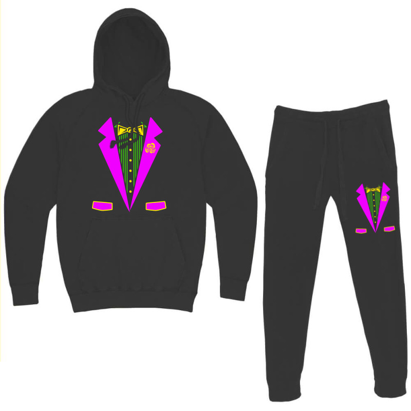 Funny Mardi Gras Tuxedo Costume Print Carnival Parade Hoodie & Jogger Set | Artistshot