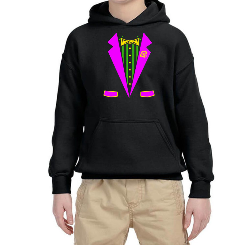 Funny Mardi Gras Tuxedo Costume Print Carnival Parade T Shirt Youth Hoodie | Artistshot