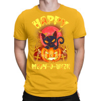 Halloween Cat Zombie Jack O Lantern Happy Meow O Ween Kitten T-shirt | Artistshot