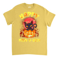 Halloween Cat Zombie Jack O Lantern Happy Meow O Ween Kitten Classic T-shirt | Artistshot