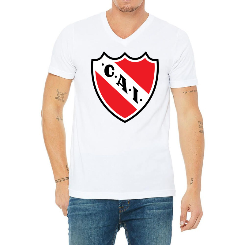 Escudo Del Club Atlético Independiente V-neck Tee | Artistshot