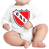 Escudo Del Club Atlético Independiente Long Sleeve Baby Bodysuit | Artistshot