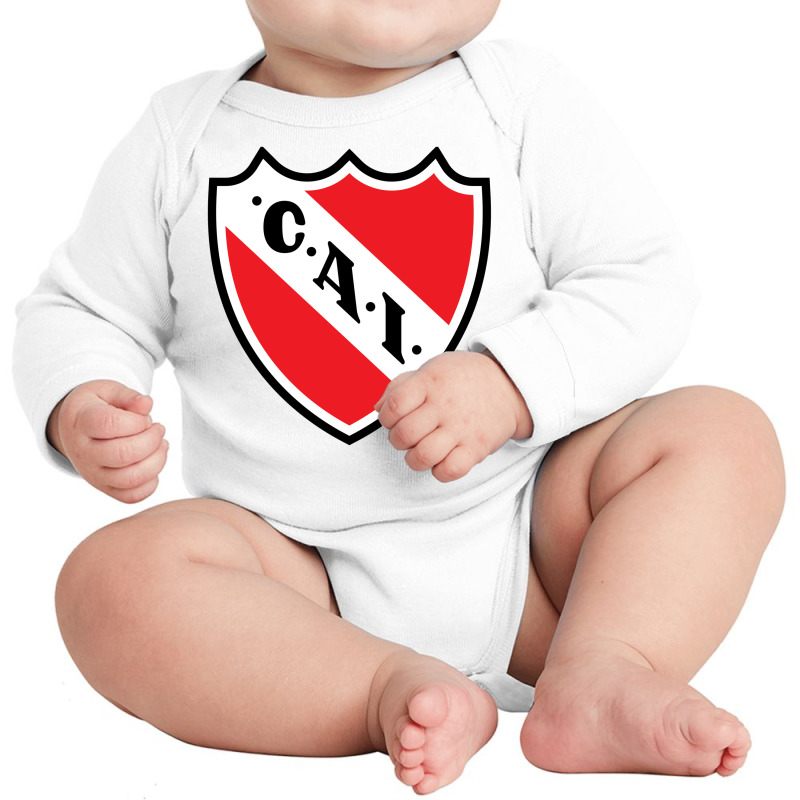 Escudo Del Club Atlético Independiente Long Sleeve Baby Bodysuit | Artistshot