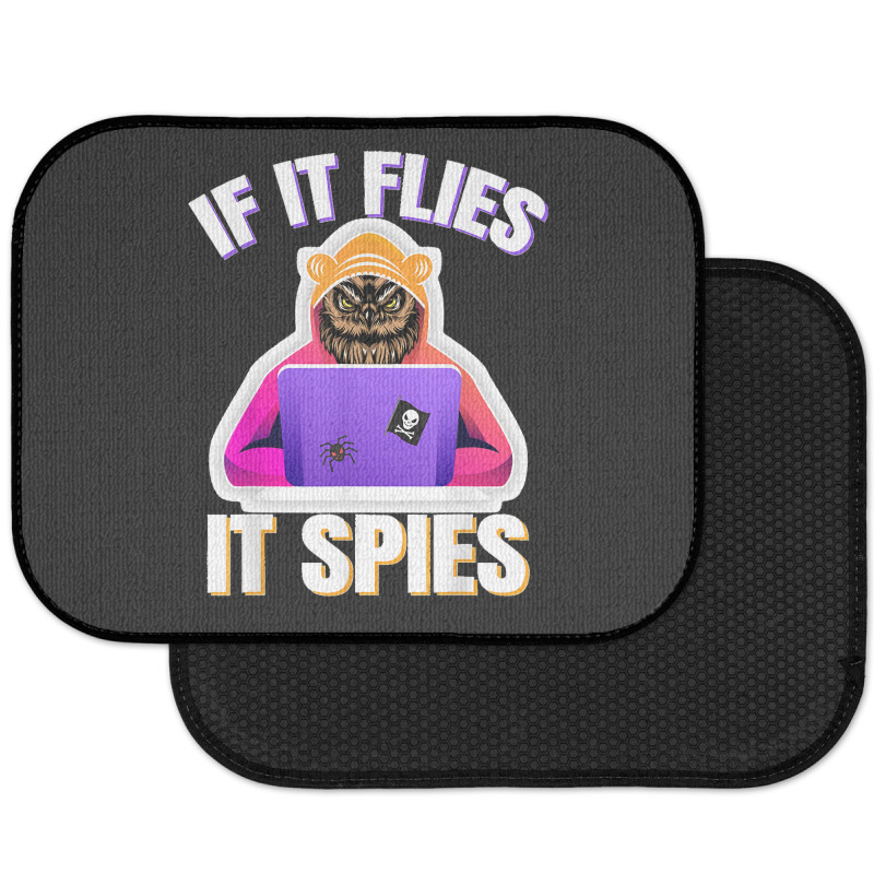 If It Flies It Spies. Conspiracy Theory Bird Surveillance Rear Car Mat by LeonelSalas | Artistshot