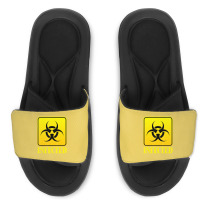 Infected Lazy Halloween Costume Cool Biohazard Symbol Zombie Slide Sandal | Artistshot