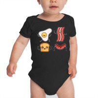 Funny Breakdance Crew Egg Toast Bread Sausage Bacon T Shirt Baby Bodysuit | Artistshot