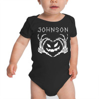 Johnson Name Personalized Costume Halloween Skeleton Gif Men T Shirt Baby Bodysuit | Artistshot