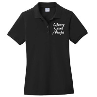 Library Clerk Tshirt Job Occupation Funny Work Title T Shirt Ladies Polo Shirt | Artistshot