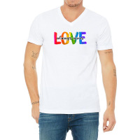 Love Always Wins For Light V-neck Tee | Artistshot