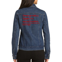 Jack Donaghy Quote Ladies Denim Jacket | Artistshot