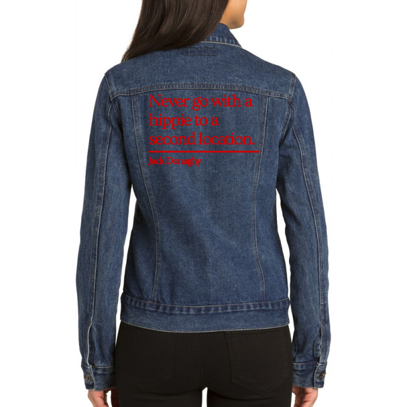 Jack Donaghy Quote Ladies Denim Jacket by GoldenArt | Artistshot