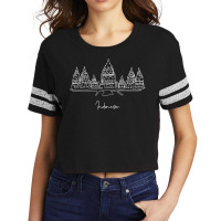 Prambanan Hindu Temple Yogyakarta, Indonesia, T Shirt Scorecard Crop Tee | Artistshot