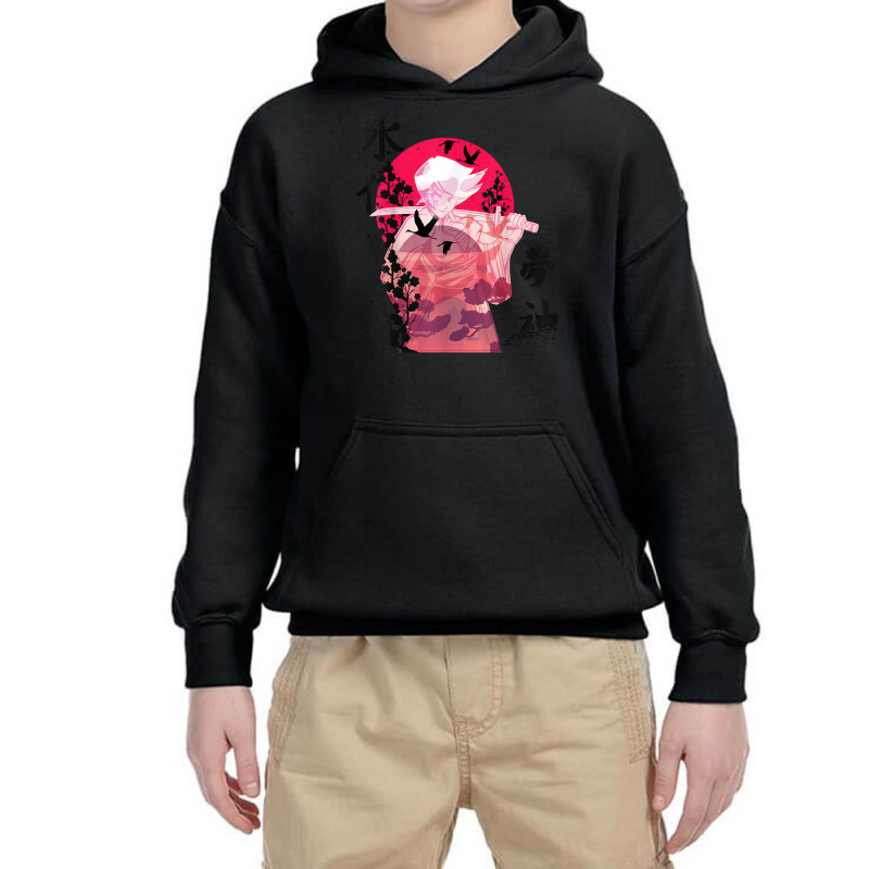 Samurai Girl Japanese Flowers Warrior Japan Katana Sword T Shirt Youth Hoodie by sowleomballoucgp | Artistshot