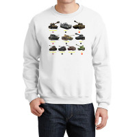 Top Ten Best Ww2 Tanks M4 Sherman Panzer Iv Tiger Ii T 34 T Shirt Crewneck Sweatshirt | Artistshot