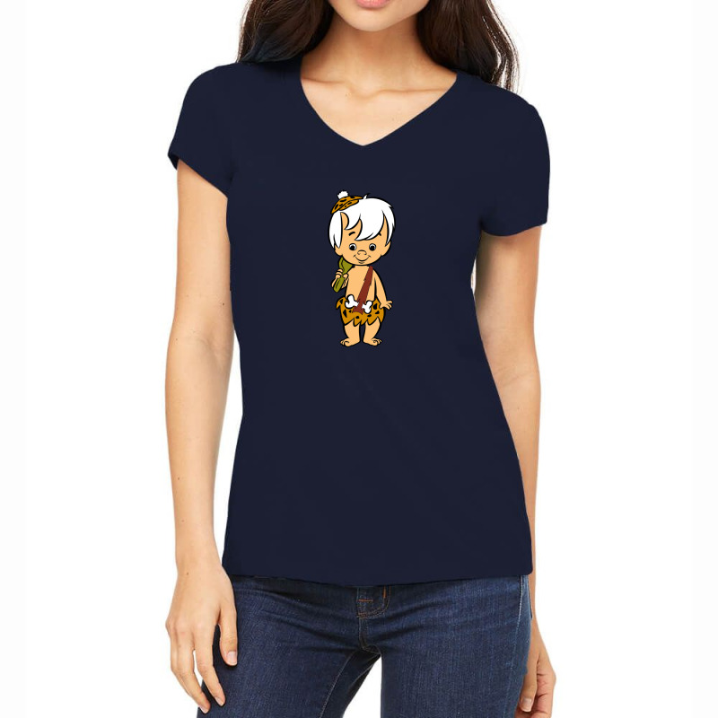 Flinstone Women's V-Neck T-Shirt by meritanila | Artistshot