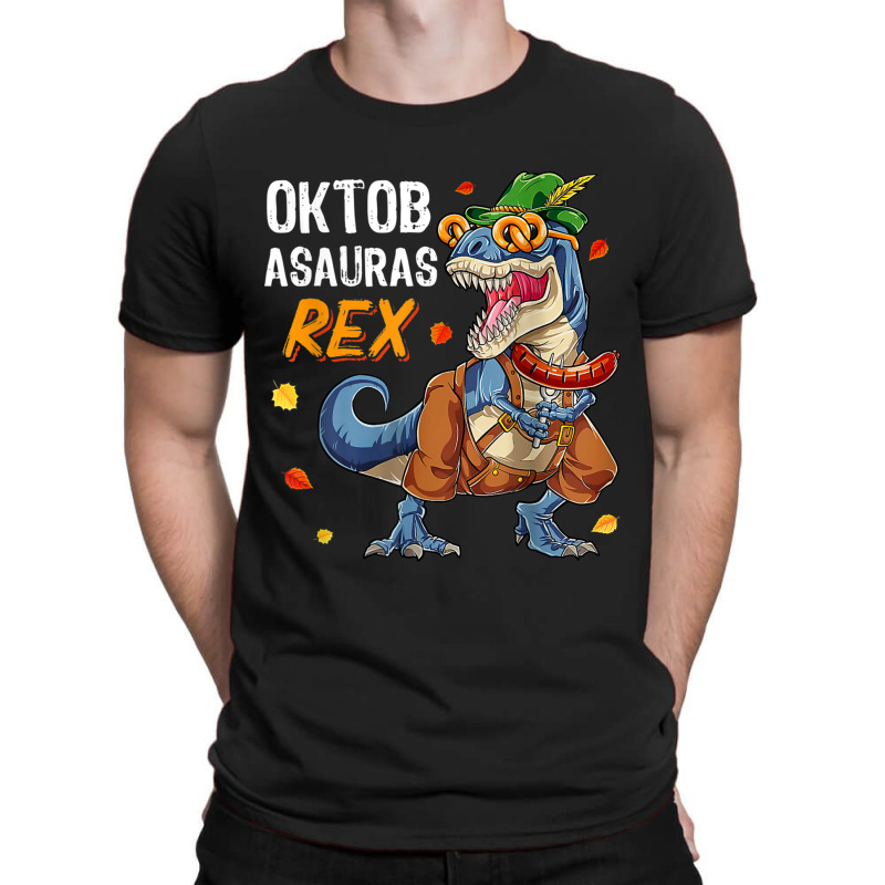 Oktoberfest T-rex Dinosaur Lederhosen Bavarian Costume Kids Characters T-shirt | Artistshot