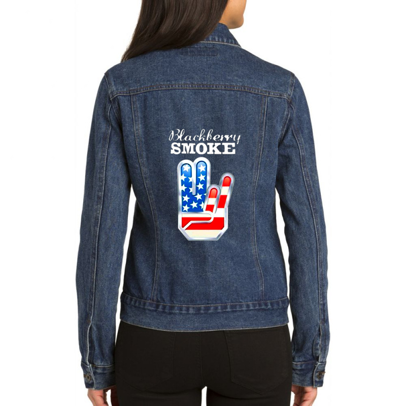 Blackberry Smoke, Blackberry Smoke Rooster, The Blackberry Smoke 2022 Ladies Denim Jacket by tersinajoney | Artistshot