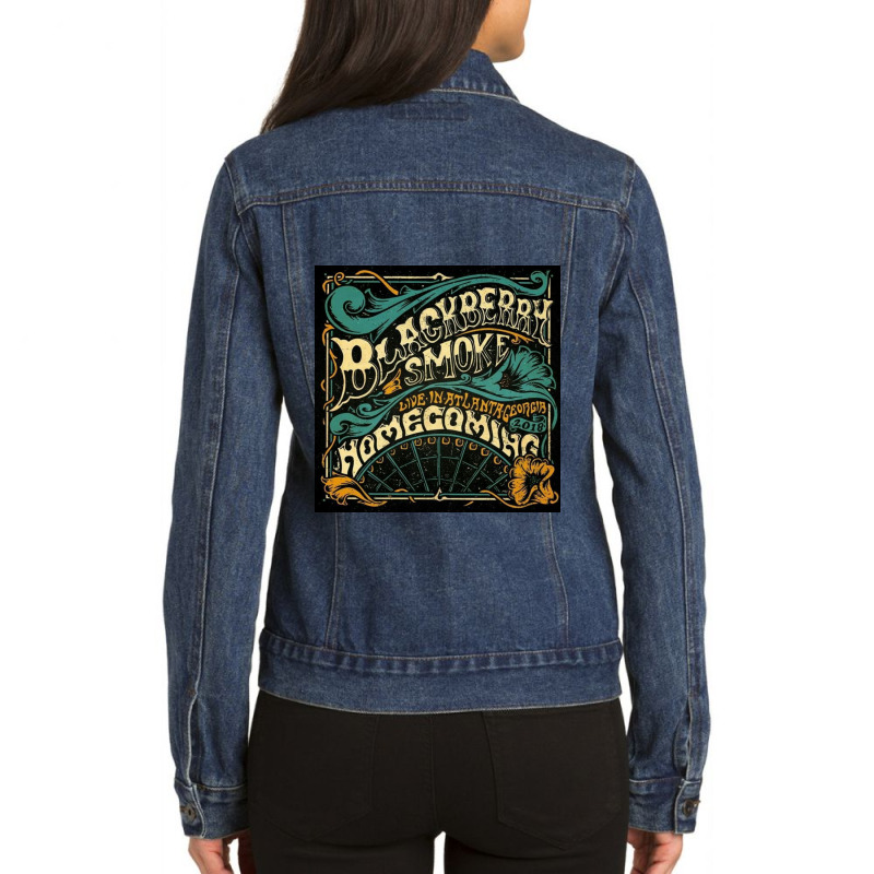 Blackberry Smoke, Blackberry Smoke Rooster, The Blackberry Smoke 2022 Ladies Denim Jacket by tersinajoney | Artistshot