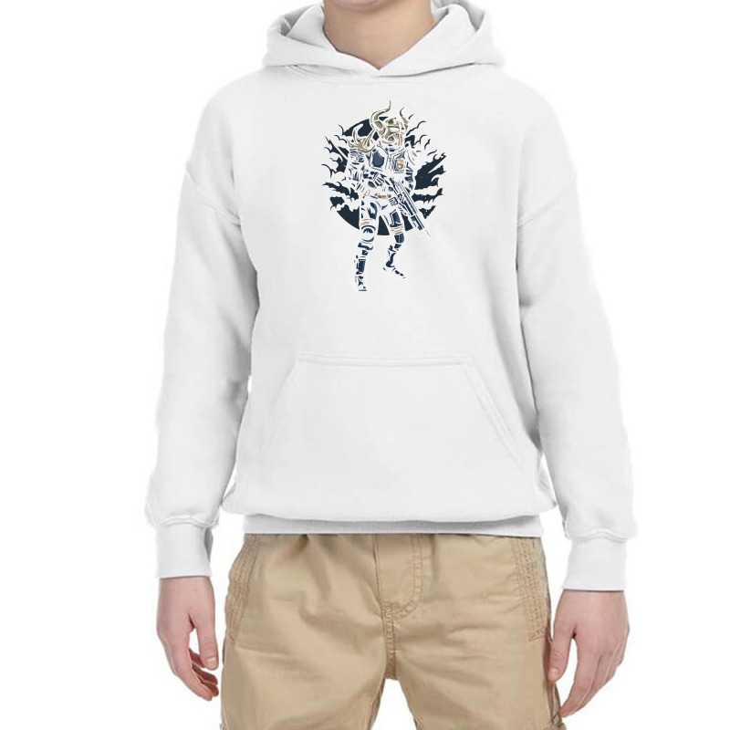 Viking Soldier Youth Hoodie | Artistshot