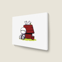 Marvin Paranoid Android Peanuts Landscape Canvas Print | Artistshot