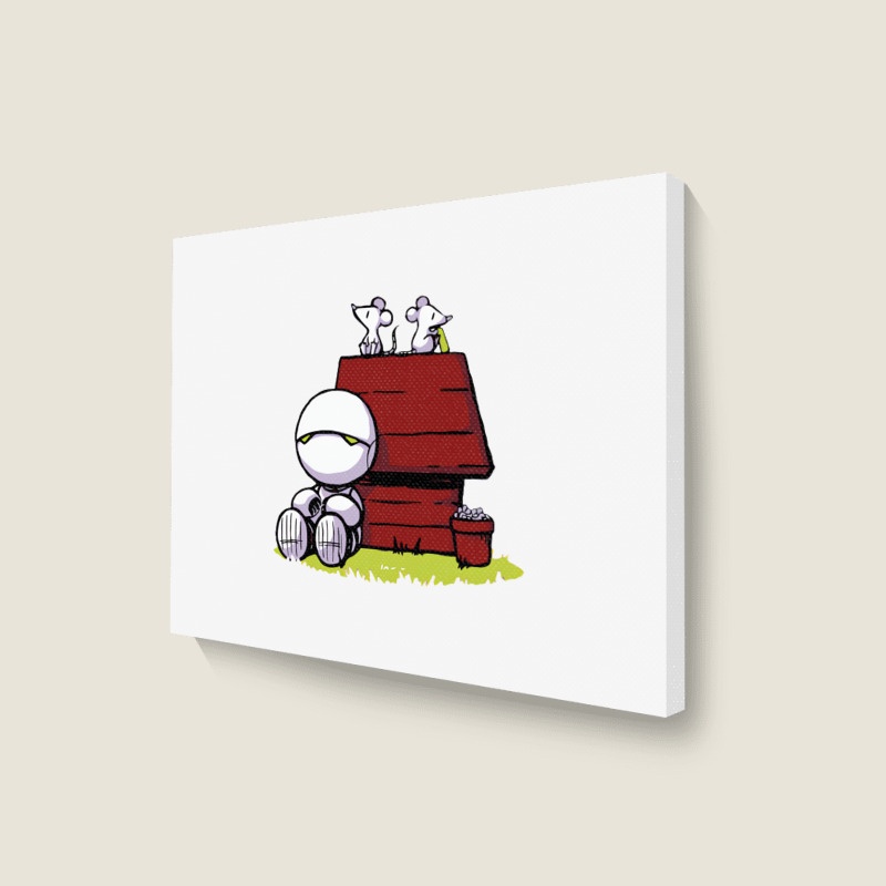 Marvin Paranoid Android Peanuts Landscape Canvas Print | Artistshot