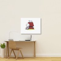 Marvin Paranoid Android Peanuts Landscape Canvas Print | Artistshot