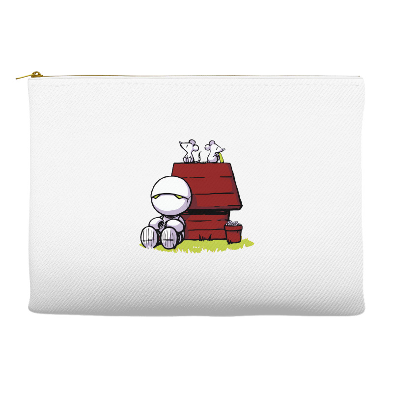 Marvin Paranoid Android Peanuts Accessory Pouches | Artistshot