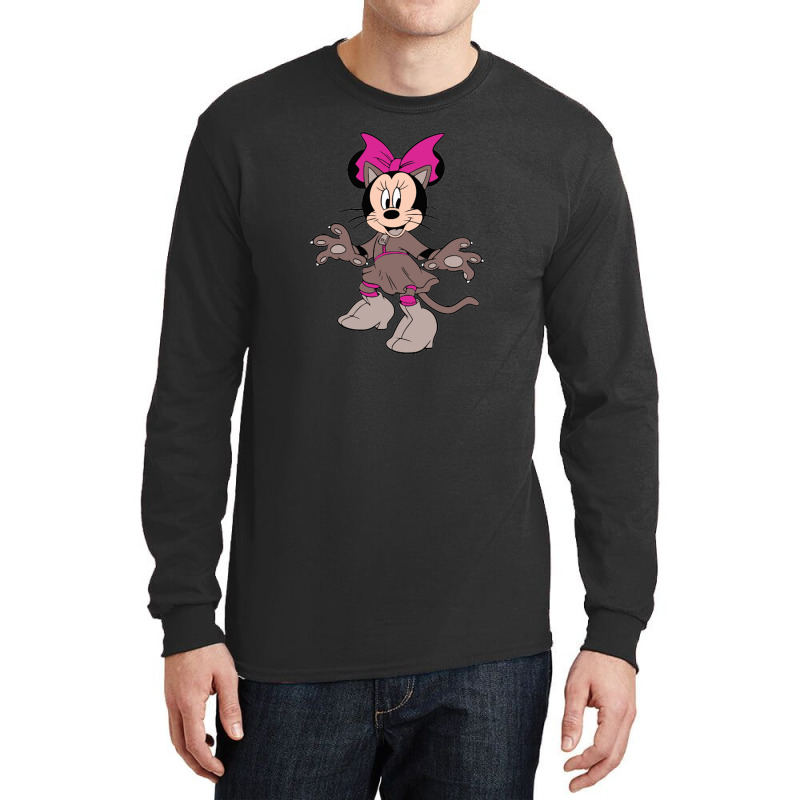 Cat Mouse  Halloween Long Sleeve Shirts by meritanila | Artistshot