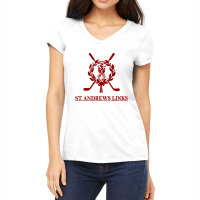 St Andrews Links Women's V-neck T-shirt | Artistshot