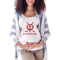 St Andrews Links Maternity Scoop Neck T-shirt | Artistshot