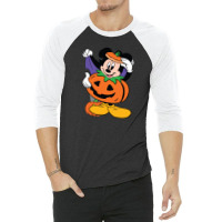 Pumkin Mouse Halloween 3/4 Sleeve Shirt | Artistshot