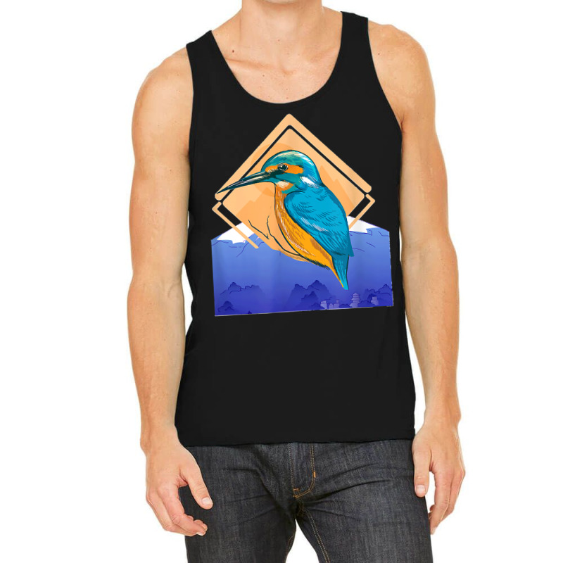 King Fisher Set Over Mountain In Spring Tank Top | Artistshot