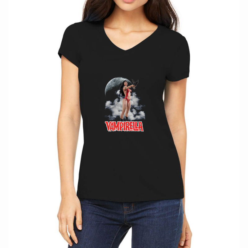 Vampirella Women's V-Neck T-Shirt by pusyaque-podcast | Artistshot