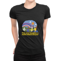 Can You Imagine A World Without Lawyers, Lionel Hutz Ladies Fitted T-shirt | Artistshot