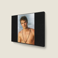 Ian Damon Shirtless Salvatore Landscape Canvas Print | Artistshot