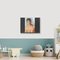 Ian Damon Shirtless Salvatore Landscape Canvas Print | Artistshot