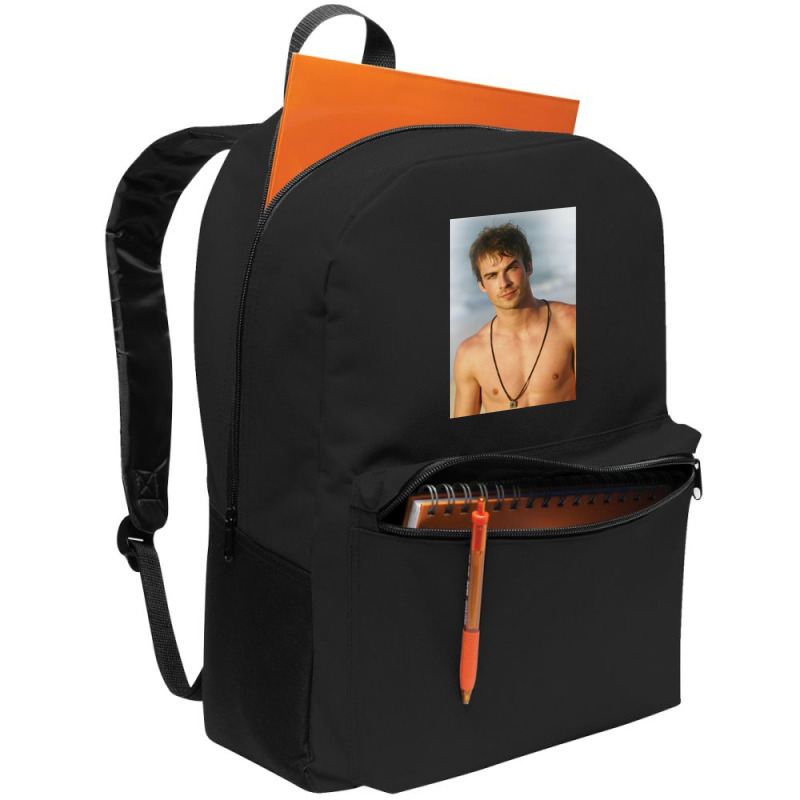 Ian Damon Shirtless Salvatore Backpack | Artistshot