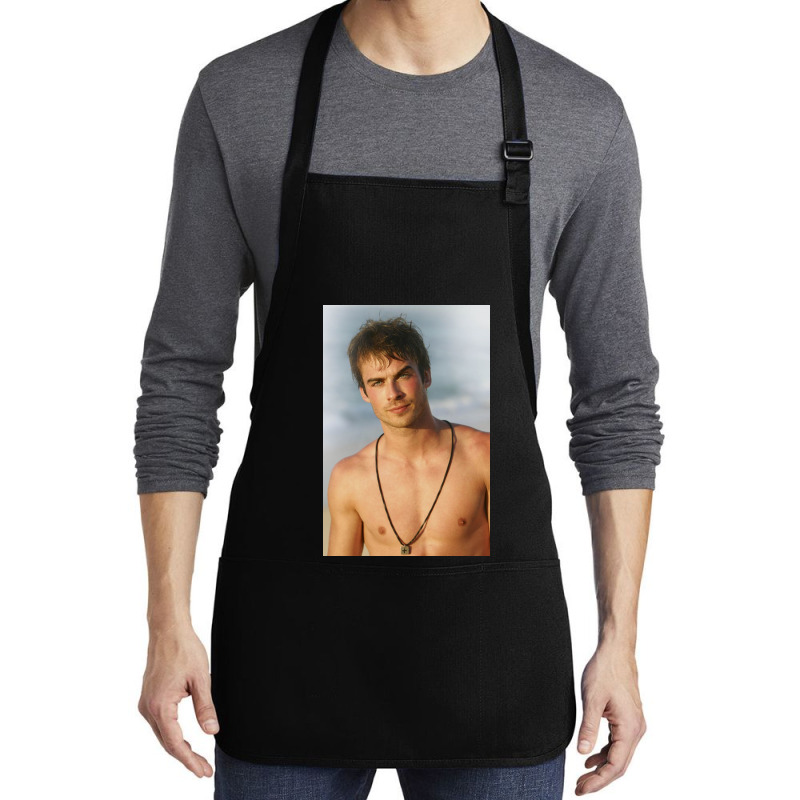 Ian Damon Shirtless Salvatore Medium-length Apron | Artistshot