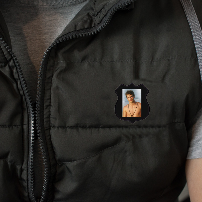 Ian Damon Shirtless Salvatore Shield Patch | Artistshot