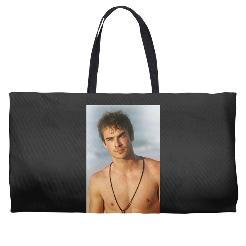 Ian Damon Shirtless Salvatore Weekender Totes | Artistshot