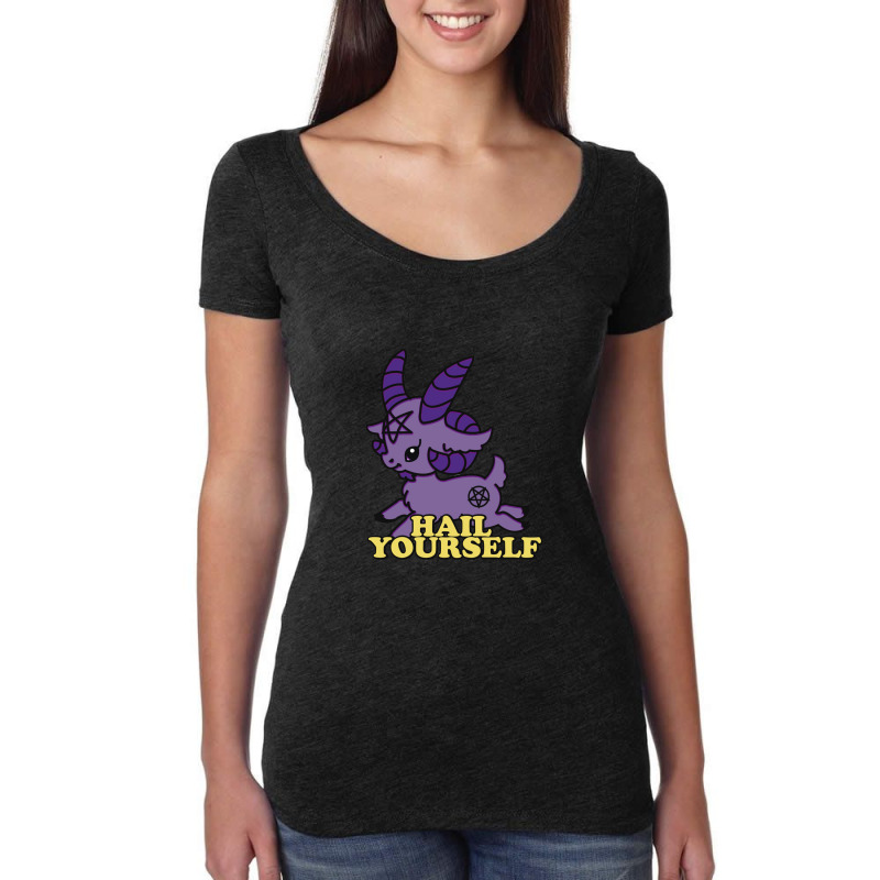 Hazbin Hotel, Satan Women's Triblend Scoop T-shirt by hydrant-podcast | Artistshot