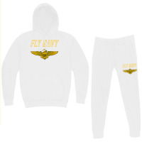 Fly Navy Shirt Classic Naval Officer Pilot Wings Tee Hoodie & Jogger Set | Artistshot